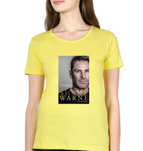 Load image into Gallery viewer, Shane Warne T-Shirt for Women-Yellow-Ektarfa.online

