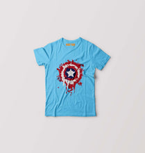 Load image into Gallery viewer, Captain America Shield Kids T-Shirt for Boy/Girl-Light Blue-Ektarfa.online
