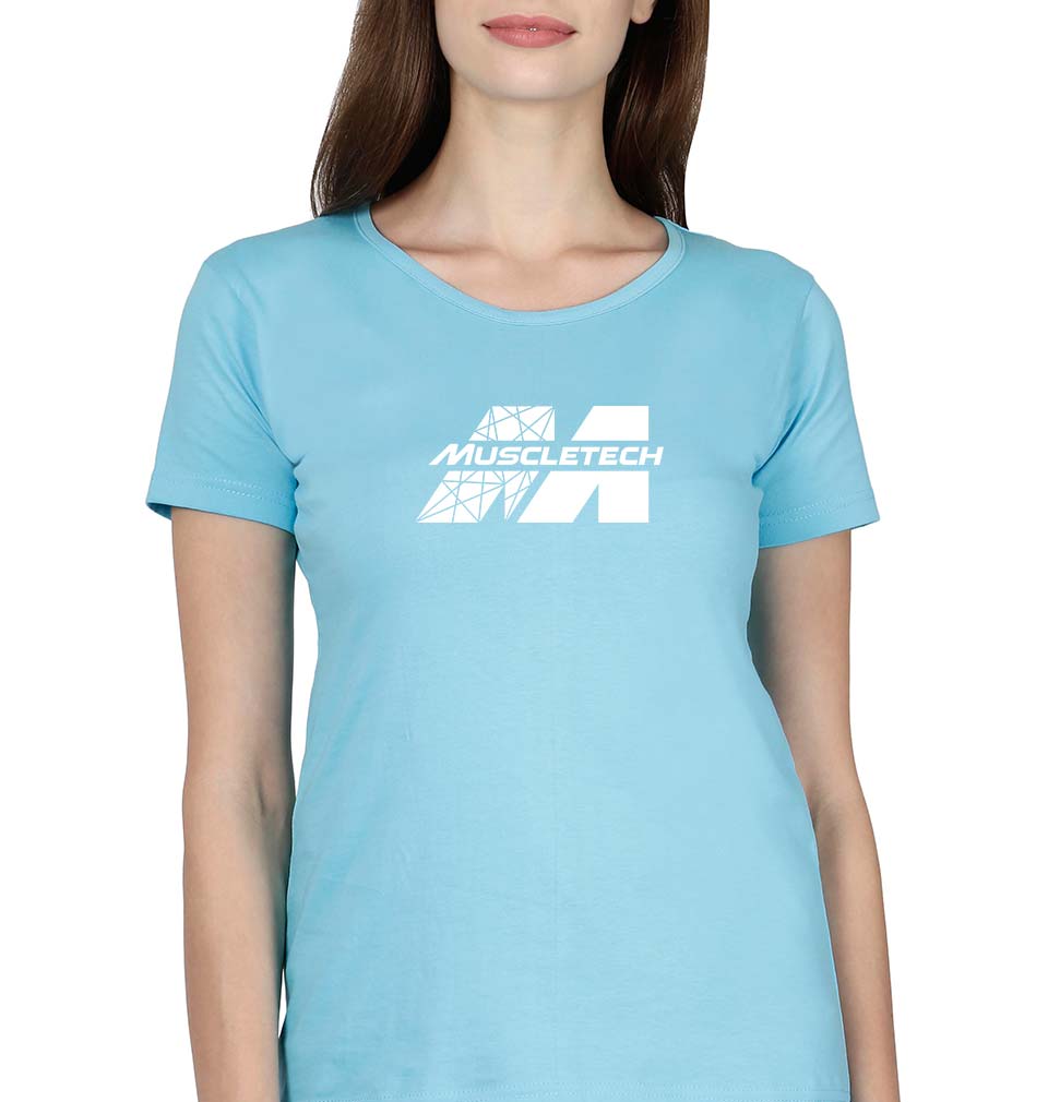 Muscletech T-Shirt for Women-SkyBlue-Ektarfa.online