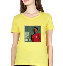 Load image into Gallery viewer, Eusébio T-Shirt for Women-Yellow-Ektarfa.online
