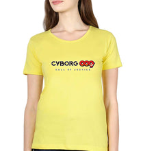Load image into Gallery viewer, CYBORG009 CALL OF JUSTICE T-Shirt for Women-Mustard Yellow-Ektarfa.online
