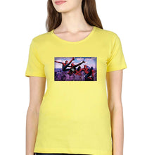 Load image into Gallery viewer, Spiderman Superhero T-Shirt for Women-Yellow-Ektarfa.online

