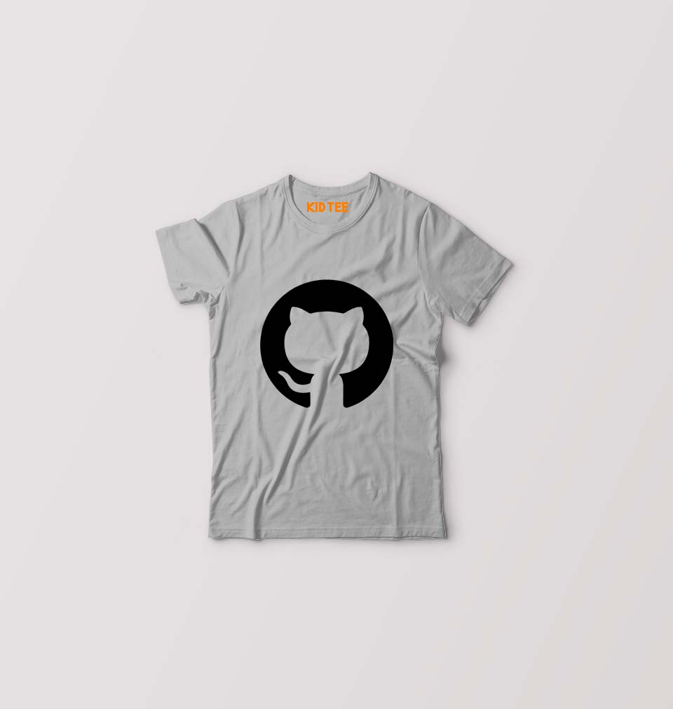 GitHub Kids T-Shirt for Boy/Girl-Grey-Ektarfa.online