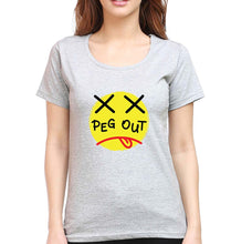 Load image into Gallery viewer, Peg Out T-Shirt for Women-Grey Melange-Ektarfa.online
