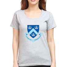 Load image into Gallery viewer, Columbia University T-Shirt for Women-Grey Melange-Ektarfa.online
