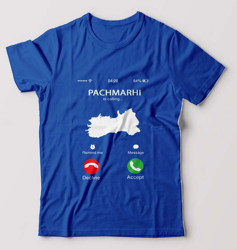 Pachmarhi Calling T-Shirt for Men-Royal Blue-Ektarfa.online