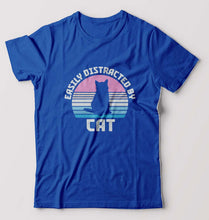 Load image into Gallery viewer, Cat T-Shirt for Men-Royal Blue-Ektarfa.online
