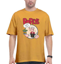 Load image into Gallery viewer, Popeye Oversized T-Shirt for Men-Golden Yellow-Ektarfa.online
