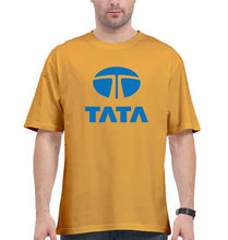 Load image into Gallery viewer, Tata Oversized T-Shirt for Men-Golden Yellow-Ektarfa.online
