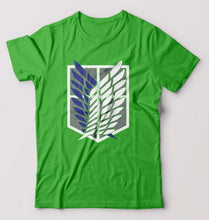 Load image into Gallery viewer, Attack on Titan T-Shirt for Men-flag green-Ektarfa.online
