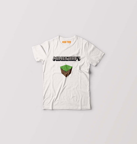 Minecraft Kids T-Shirt for Boy/Girl-White-Ektarfa.online