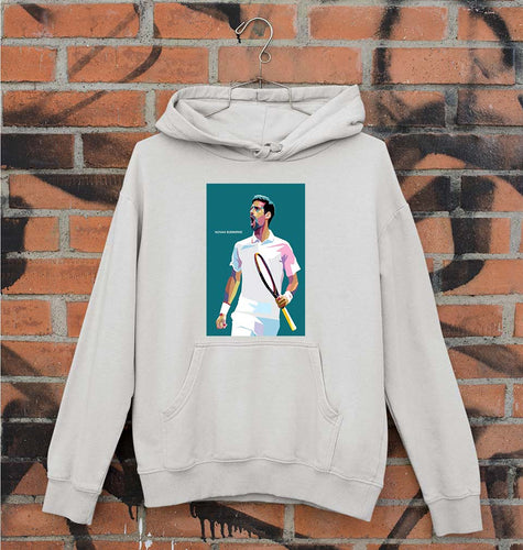 Novak Djokovic Tennis Unisex Hoodie for Men/Women-Grey-Ektarfa.online