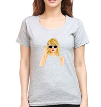 Load image into Gallery viewer, Taylor Swift T-Shirt for Women-Grey Melange-Ektarfa.online
