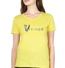 Load image into Gallery viewer, Vikings T-Shirt for Women-Yellow-Ektarfa.online
