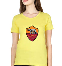 Load image into Gallery viewer, A.S. Roma T-Shirt for Women-Yellow-Ektarfa.online
