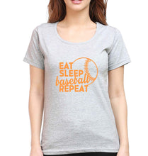 Load image into Gallery viewer, Baseball T-Shirt for Women-Grey Melange-Ektarfa.online
