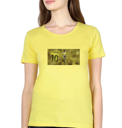 Pele T-Shirt for Women-Yellow-Ektarfa.online