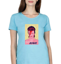 Load image into Gallery viewer, David Bowie T-Shirt for Women-Sky Blue-Ektarfa.online
