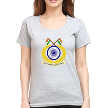 Load image into Gallery viewer, CRPF T-Shirt for Women-Grey Melange-Ektarfa.online
