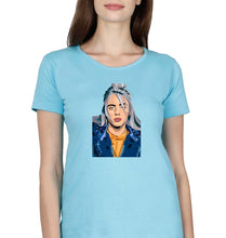 Load image into Gallery viewer, Billie Eilish T-Shirt for Women-Light Blue-Ektarfa.online
