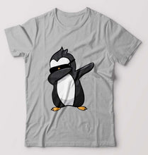Load image into Gallery viewer, Dab Penguin T-Shirt for Men-Grey Melange-Ektarfa.online
