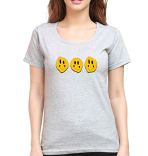 Load image into Gallery viewer, Smiley T-Shirt for Women-Grey Melange-Ektarfa.online
