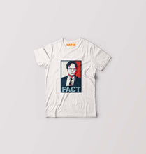 Load image into Gallery viewer, Dwight Schrute Fact T-Shirt for Boy/Girl-White-Ektarfa.online
