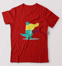 Load image into Gallery viewer, Crocodile T-Shirt for Men-Red-Ektarfa.online
