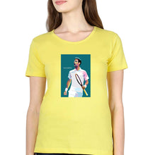 Load image into Gallery viewer, Novak Djokovic Tennis T-Shirt for Women-Yellow-Ektarfa.online
