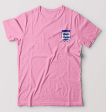 Load image into Gallery viewer, England Football T-Shirt for Men-S(38 Inches)-Light Baby Pink-Ektarfa.online
