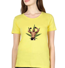 Load image into Gallery viewer, Nate Diaz UFC Weed T-Shirt for Women-Yellow-Ektarfa.online
