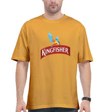 Load image into Gallery viewer, Kingfisher Oversized T-Shirt for Men-Golden Yellow-Ektarfa.online
