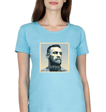 Load image into Gallery viewer, Conor McGregor UFC MMA T-Shirt for Women-Light Blue-Ektarfa.online

