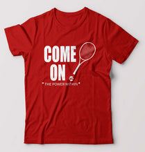 Load image into Gallery viewer, Tennis T-Shirt for Men-Red-Ektarfa.online
