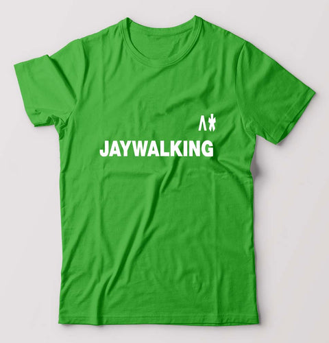 Jaywalking T-Shirt for Men-S(38 Inches)-flag green-Ektarfa.online