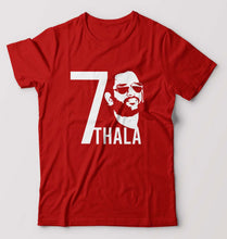 Load image into Gallery viewer, MS Dhoni 07 Thala T-Shirt for Men-Red-Ektarfa.online
