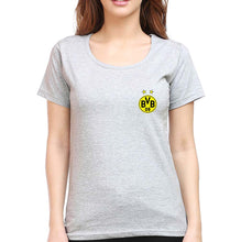 Load image into Gallery viewer, Borussia Dortmund T-Shirt for Women-Grey Melange-Ektarfa.online
