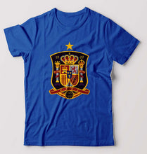Load image into Gallery viewer, Spain Football T-Shirt for Men-Royal Blue-Ektarfa.online

