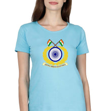 Load image into Gallery viewer, CRPF T-Shirt for Women-Light Blue-Ektarfa.online
