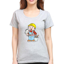 Load image into Gallery viewer, Bob the Builder T-Shirt for Women-Grey Melange-Ektarfa.online
