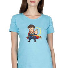 Load image into Gallery viewer, Doctor Strange Superhero T-Shirt for Women-Light Blue-Ektarfa.online
