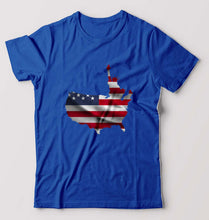 Load image into Gallery viewer, USA America T-Shirt for Men-Royal Blue-Ektarfa.online
