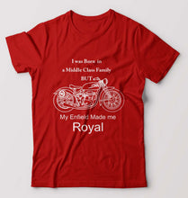 Load image into Gallery viewer, My Enfield made me Royal T-Shirt for Men-Red-Ektarfa.online
