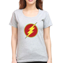 Load image into Gallery viewer, Flash Superhero T-Shirt for Women-Grey Melange-Ektarfa.online
