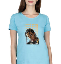 Load image into Gallery viewer, Travis Scott T-Shirt for Women-XS(32 Inches)-Light Blue-Ektarfa.online
