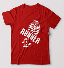 Load image into Gallery viewer, Runner Running T-Shirt for Men-Red-Ektarfa.online
