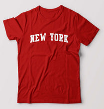 Load image into Gallery viewer, New York T-Shirt for Men-Red-Ektarfa.online
