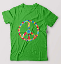Load image into Gallery viewer, Trippy Psychedelic Peace T-Shirt for Men-flag green-Ektarfa.online
