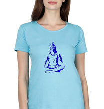 Load image into Gallery viewer, Mahakal Mahadev Bholenath Shiva Shivji T-Shirt for Women-Light Blue-Ektarfa.online
