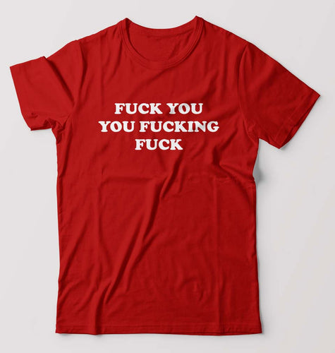 Funny Fuck T-Shirt for Men-Red-Ektarfa.online